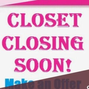 Closet Closing Soon Make an offer .